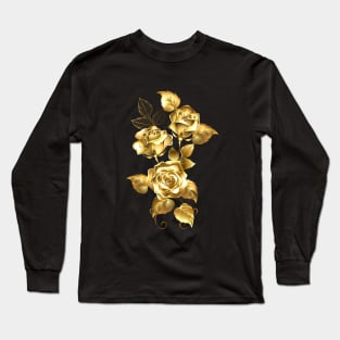 Arrangement of Gold Roses Long Sleeve T-Shirt